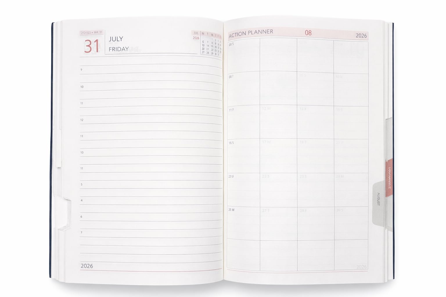 Castleore Think Positive Printed coloured PU Foam Padded Leather Cover A5 Size 8.3 inch x 6 inch Premium Paper Quality 365 Pages Full Page Per Day Executive New Year Diary 2026 Daily Monthly Planner with Dates (Think Black 2026)